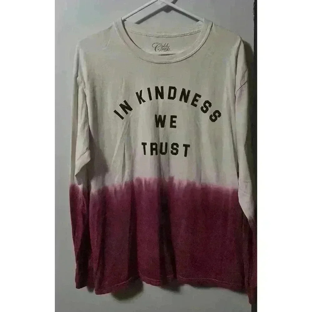 Women's Cold Crush‎ Long Sleeve T-Shirt Size L White Burgundy